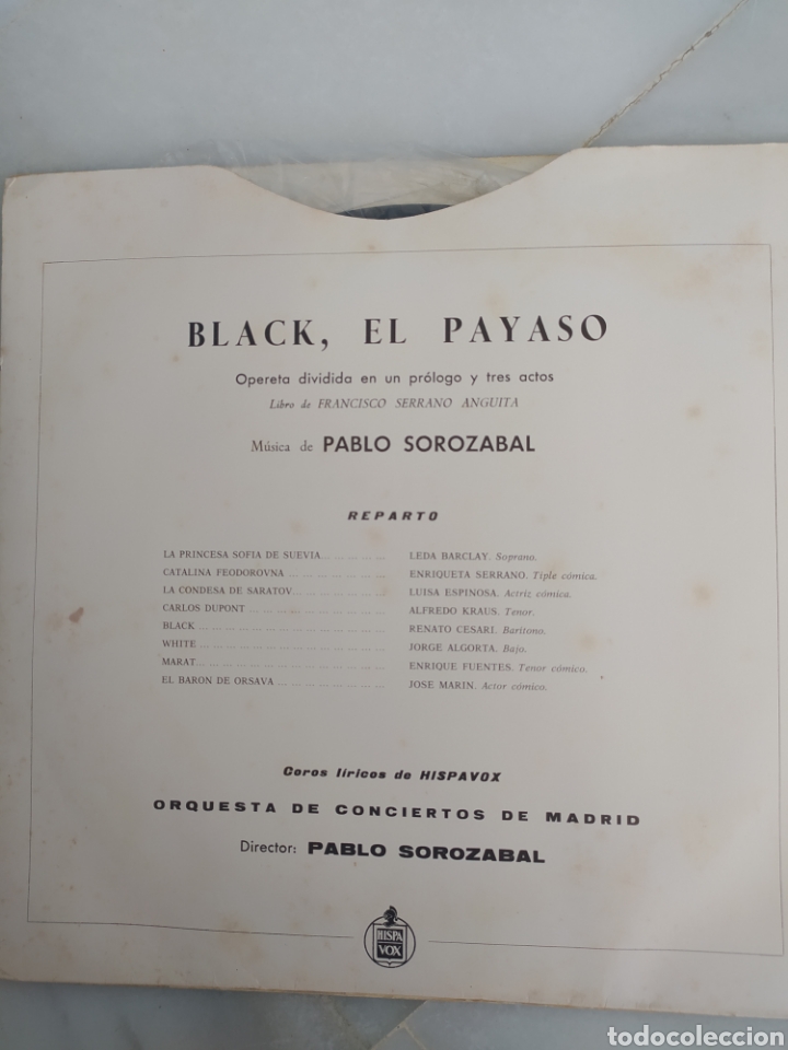 Discos de vinilo: 2LP Pablo Sorozabal 1958 - Foto 2