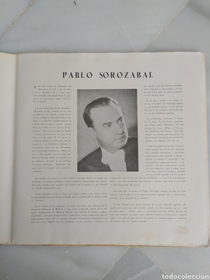 Discos de vinilo: 2LP Pablo Sorozabal 1958 - Foto 3
