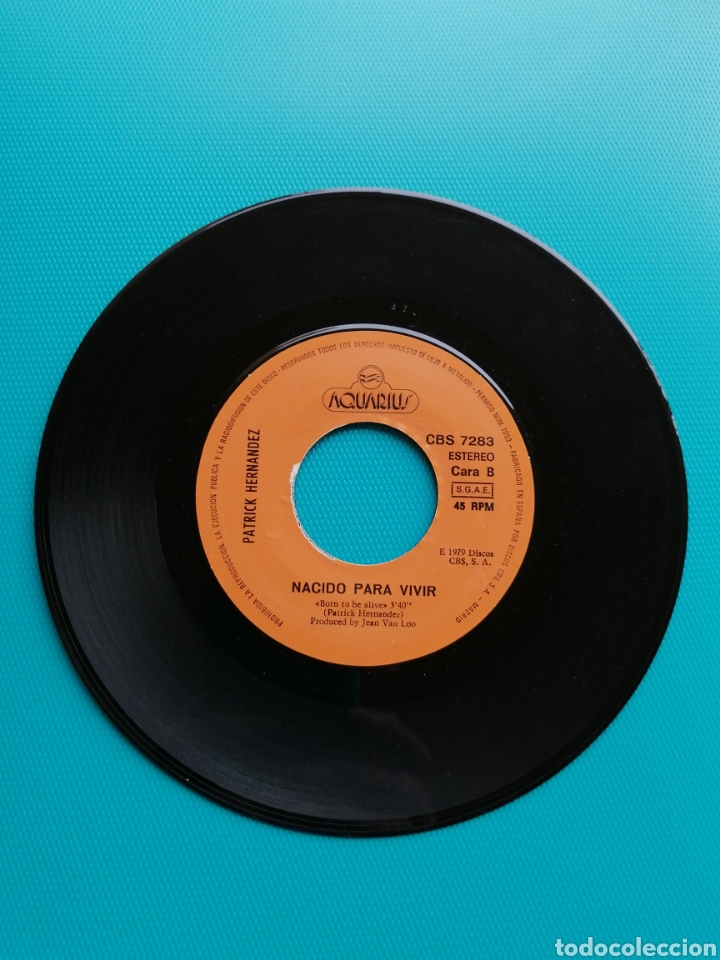 Discos de vinilo: Patrick Hern&aacute;ndez - Born to be alive - Foto 3