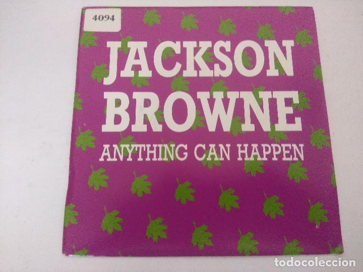 Discos de vinilo: SINGLE/JACKSON BROWNE/ANYTHING CAN HAPPEN/PROMOCIONAL. - Foto 1