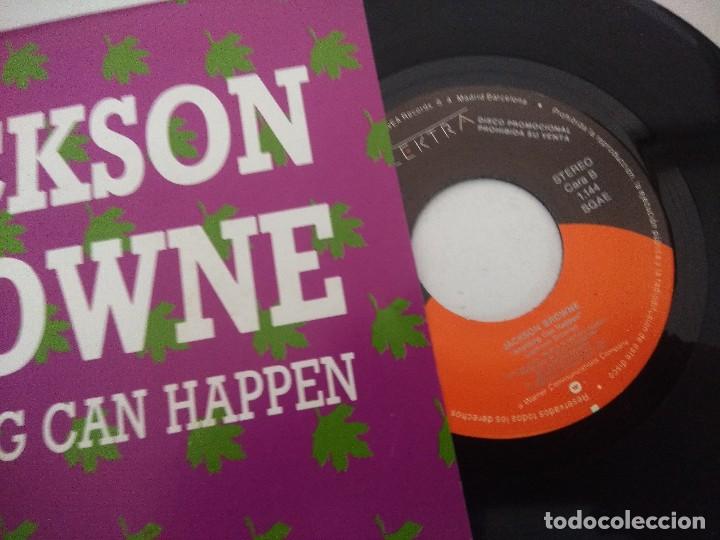 Discos de vinilo: SINGLE/JACKSON BROWNE/ANYTHING CAN HAPPEN/PROMOCIONAL. - Foto 2