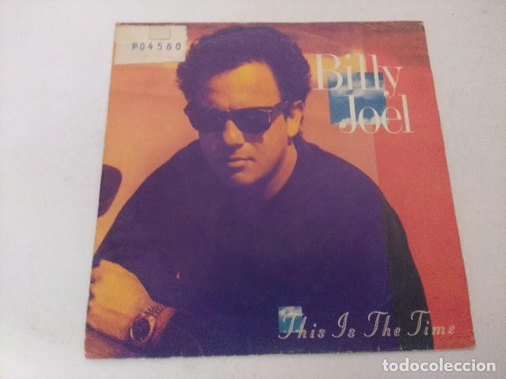 Discos de vinilo: SINGLE/BILLY JOEL/THIS IS THE TIME/PROMOCIONAL. - Foto 1
