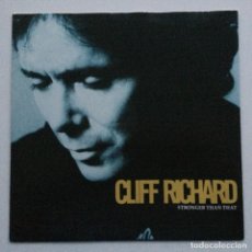 Discos de vinilo: CLIFF RICHARD ‎– STRONGER THAN THAT / JOANNA, GERMANY 1990 EMI ELECTROLA. Lote 287764623