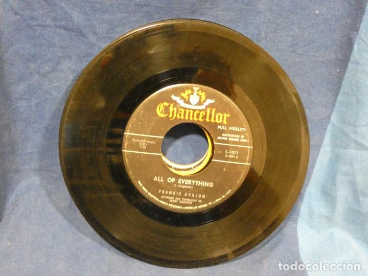 Vinyl records: BOXX129 SINGLE 7 PULGADAS USA ESTADO ACEPTABLE FRANKIE AVALON ALL OF EVERYTHING - CALL ME ANYTIME