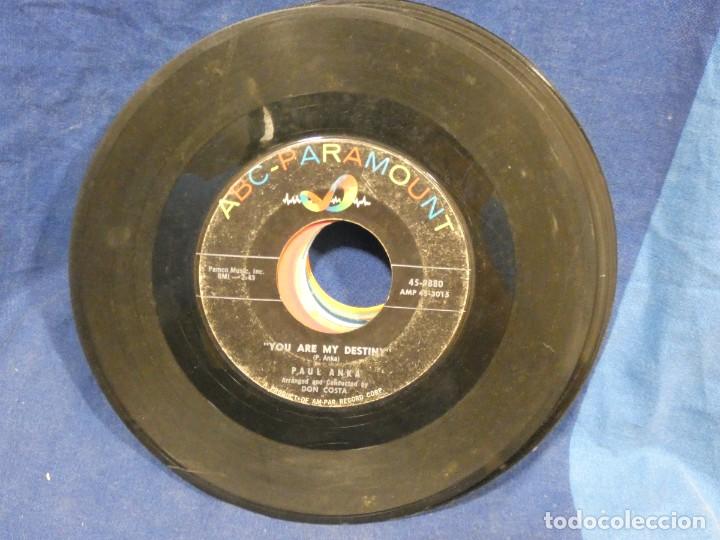 Dischi in vinile: BOXX129 SINGLE 7 PULGADAS USA ESTADO ACEPTABLE PAUL ANKA YOU ARE MY DESTINY - WHEN I STOP LOVING YOU