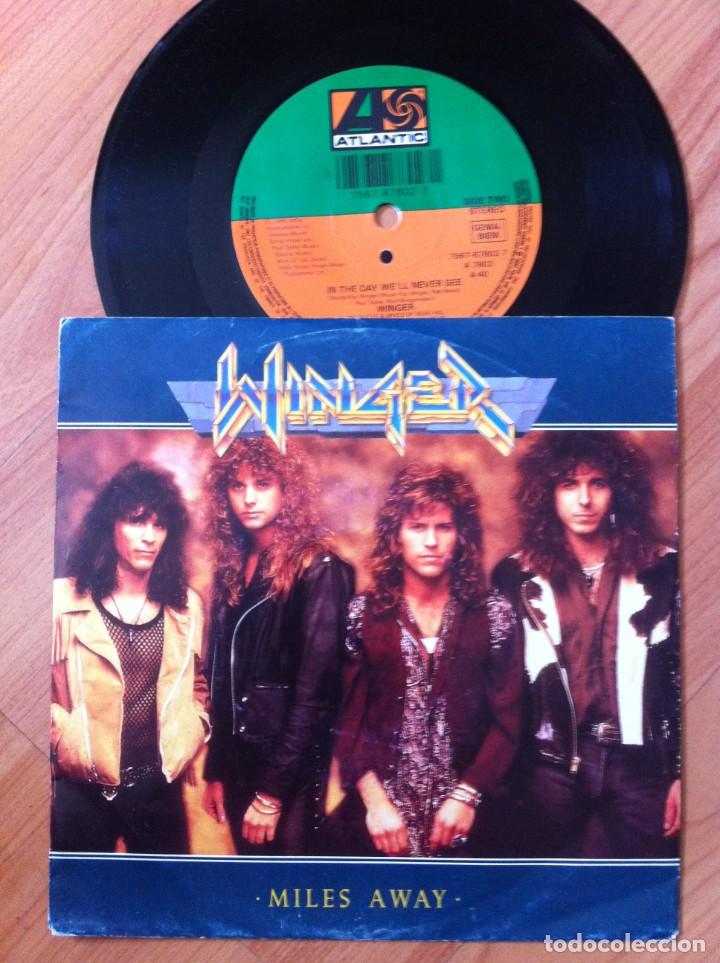 Discos de vinilo: WINGER `Miles Away` 1990 - Foto 1
