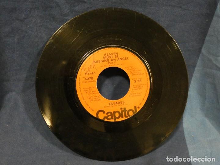 Disques de vinyle: BOXX129 SINGLE 7 PULGADAS USA ESTADO ACEPTABLE TAVARES HEAVEN MUST BE MISSING AN ANGEL