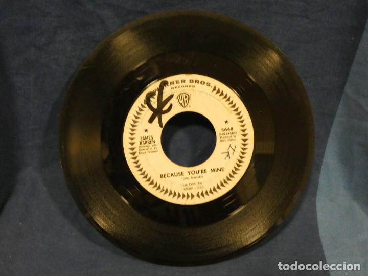 Discos de vinilo: BOXX129 SINGLE 7 PULGADAS USA ESTADO ACEPTABLE JAMES DARREN BECAUSE YOU ARE MINE MILLIONS OF ROSES