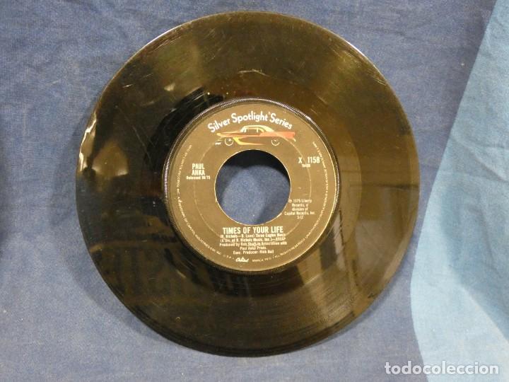 Discos de vinilo: BOXX129 SINGLE 7 PULGADAS USA ESTADO ACEPTABLE PAUL ANKA TIMES OF YOUR LIFE I DONT WNAT TO SLEEP ALO
