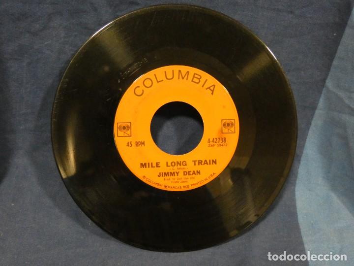 Dischi in vinile: BOXX129 SINGLE 7 PULGADAS USA ESTADO ACEPTABLE JIMMY DEAN MILE LONG TRAIN THIS OLE HOUSE