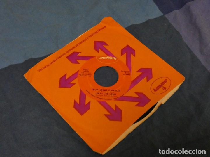 Discos de vinilo: BOXX129 SINGLE 7 PULGADAS JERRY LEE LEIW S THINK ABOUT IT CHANTILLY LACE