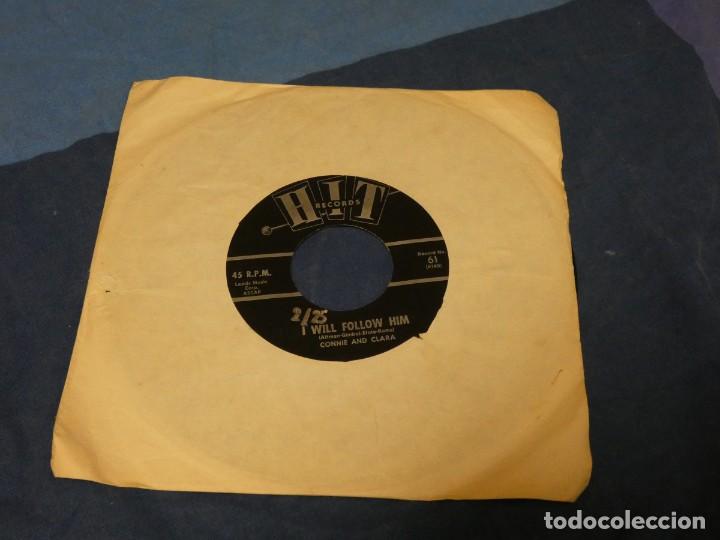Vinyl records: BOXX129 SINGLE 7 PULGADAS USA CONNIE AND CLARA FOLLOW HIM HERBERT HUNTER TAKE THESE...