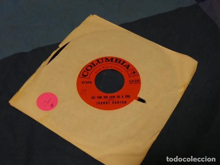 Vinyl-Schallplatten: BOXX129 SINGLE 7 PULGADAS USA JOHNNY HORTON ALL FOR THE LOVE OF A GIRL