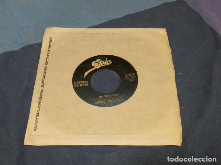 Discos de vinilo: BOXX129 SINGLE 7 PULGADAS USA JOHNNY PAYCHECK NO WAY OUT WE VE ALL GONE CRAZY