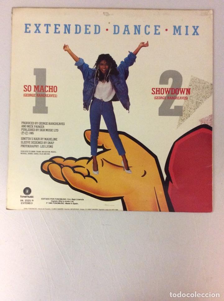 Discos de vinilo: So Macho! Sinitta - Foto 2