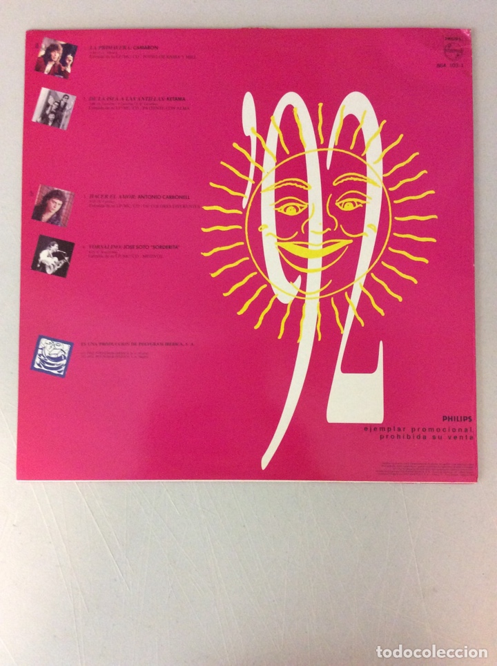 Discos de vinilo: Verano del &lsquo;92. Maxi. La primavera. Camar&oacute;n. - Foto 2