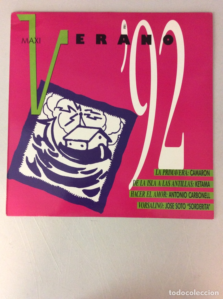Discos de vinilo: Verano del &lsquo;92. Maxi. La primavera. Camar&oacute;n. - Foto 1
