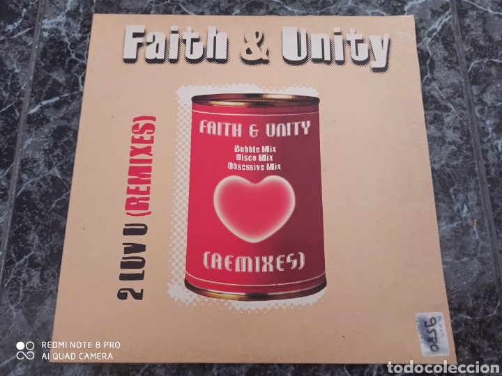 Discos de vinilo: Faith & Unity - 2 Luv U (Remixes) (12&rdquo;) - Foto 1