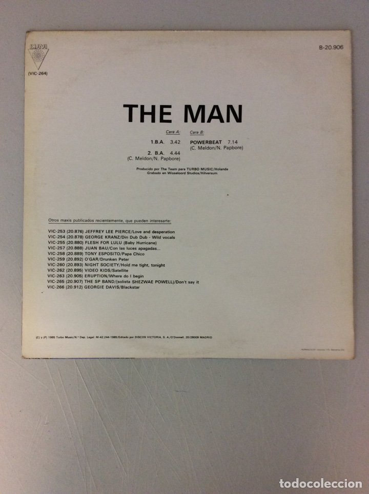 Discos de vinilo: The Man. B A - Foto 2