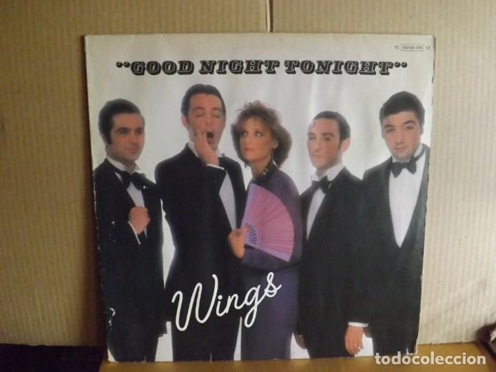 Discos de vinilo: WINGS ---- GOOD NIGHT TONIGHT - MAXI SINGLE - Foto 1