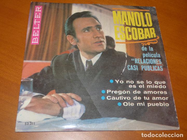 Discos de vinilo: Single,Manolo Escobar. - Foto 1