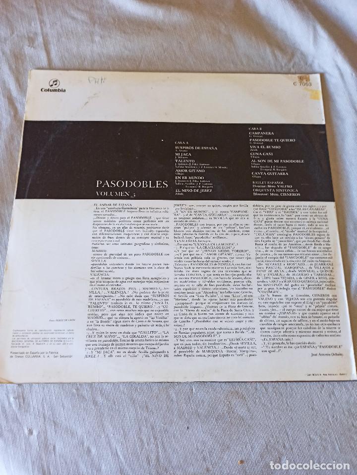 Discos de vinilo: PASODOBLES VOLUMEN 3 - Foto 2