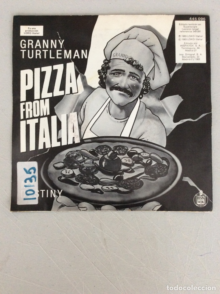Discos de vinilo: Granny Turtleman. Pizza from Italia. - Foto 2