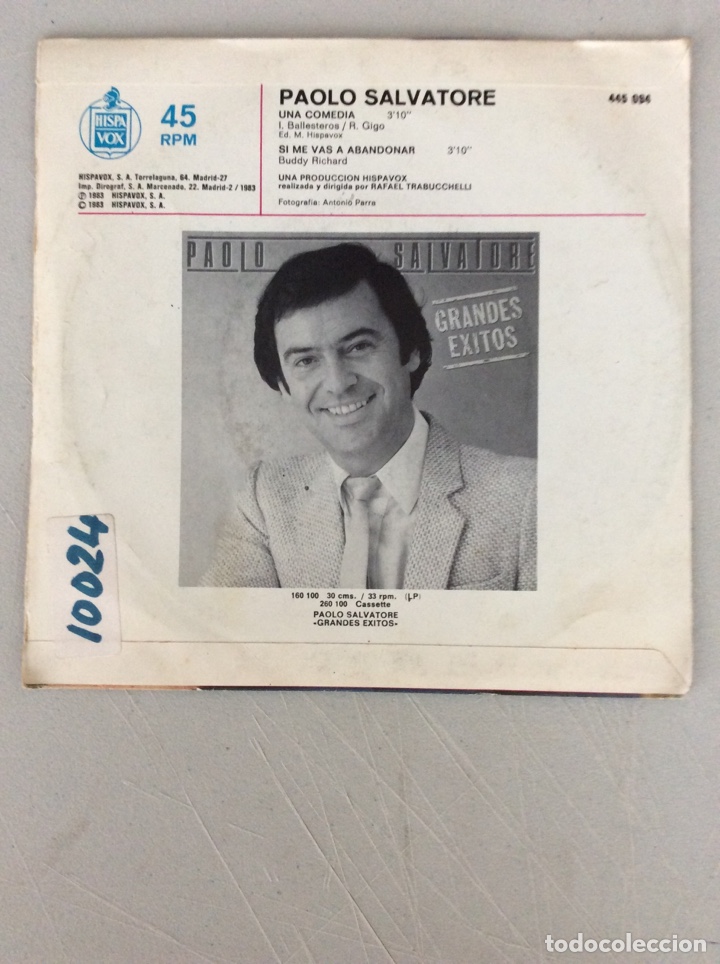 Discos de vinilo: Paolo Salvatore. Una comedia - Foto 2