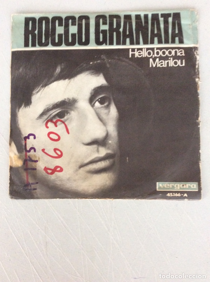 Discos de vinilo: Rocco Granata. Hello, boona Marilou - Foto 2