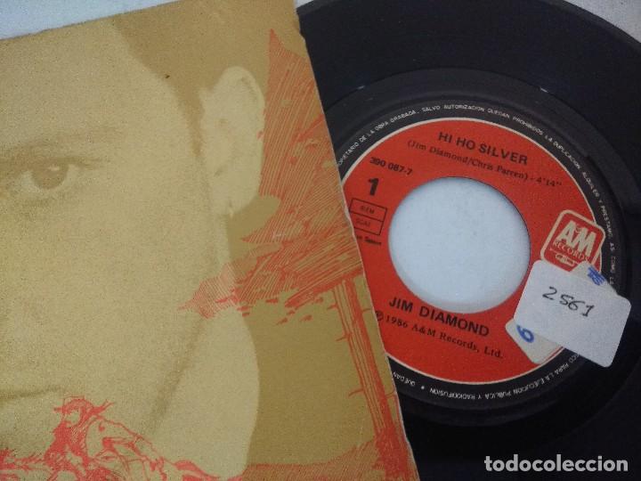 Discos de vinilo: SINGLE/JIM DIAMOND/HI HO SILVER. - Foto 2