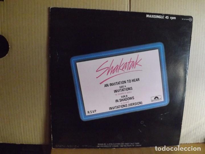 Discos de vinilo: SHAKATAK ---- INVITATIONS - MAXI SINGLE - Foto 2