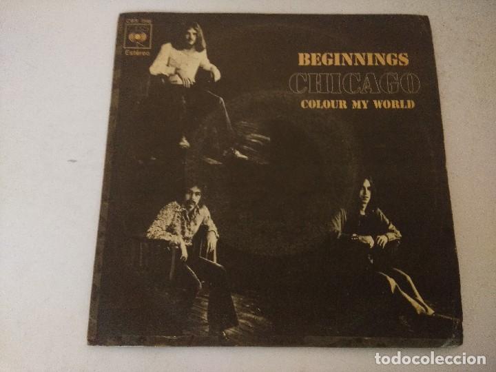 Discos de vinilo: SINGLE/CHICAGO/BEGINNINGS. - Foto 1