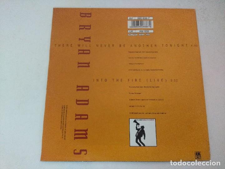 Discos de vinilo: SINGLE/BRYAN ADAMS/THERE WILL NEVER BE ANOTHER TONIGHT. - Foto 3