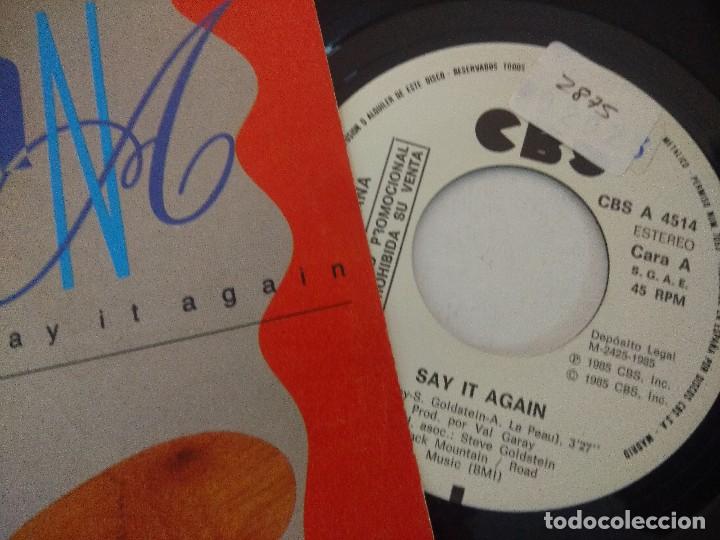 Discos de vinilo: SINGLE/SANTANA/SAY IT AGAIN/PROMOCIONAL. - Foto 2