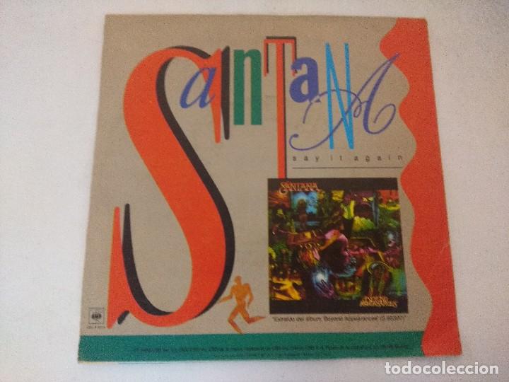 Discos de vinilo: SINGLE/SANTANA/SAY IT AGAIN/PROMOCIONAL. - Foto 3