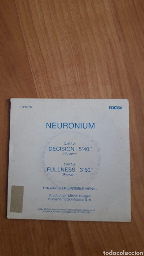 Discos de vinilo: NEURONIUM. DECISION - Foto 2