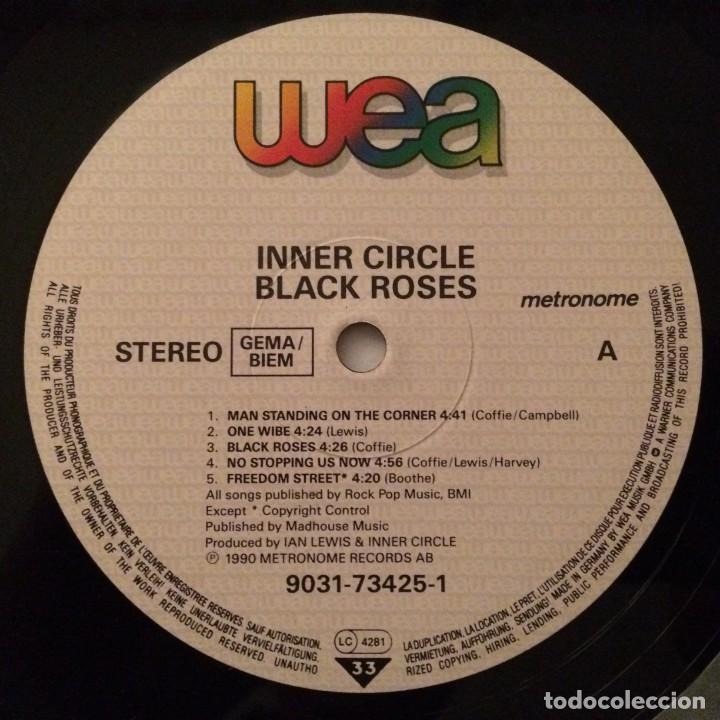 Discos de vinilo: Inner Circle &lrm;&ndash; Black Roses, Germany 1990 WEA - Foto 3