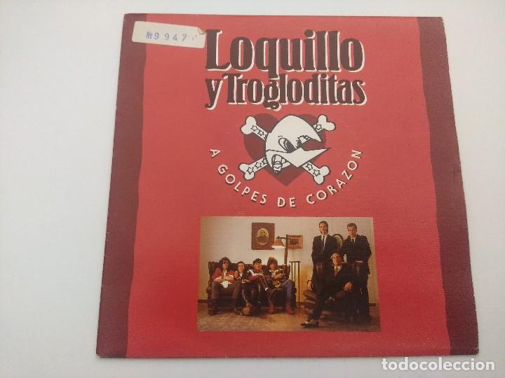 Discos de vinilo: SINGLE/LOQUILLO Y LOS TROGLODITAS/A GOLPES DE CORAZON. - Foto 1
