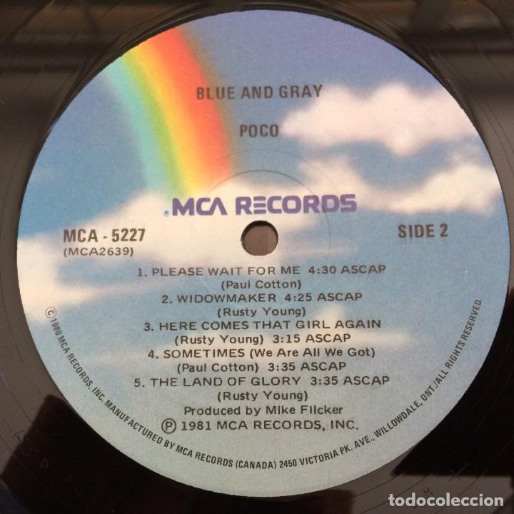 Discos de vinilo: Poco &lrm;&ndash; Blue And Gray, USA 1981 MCA Records - Foto 6