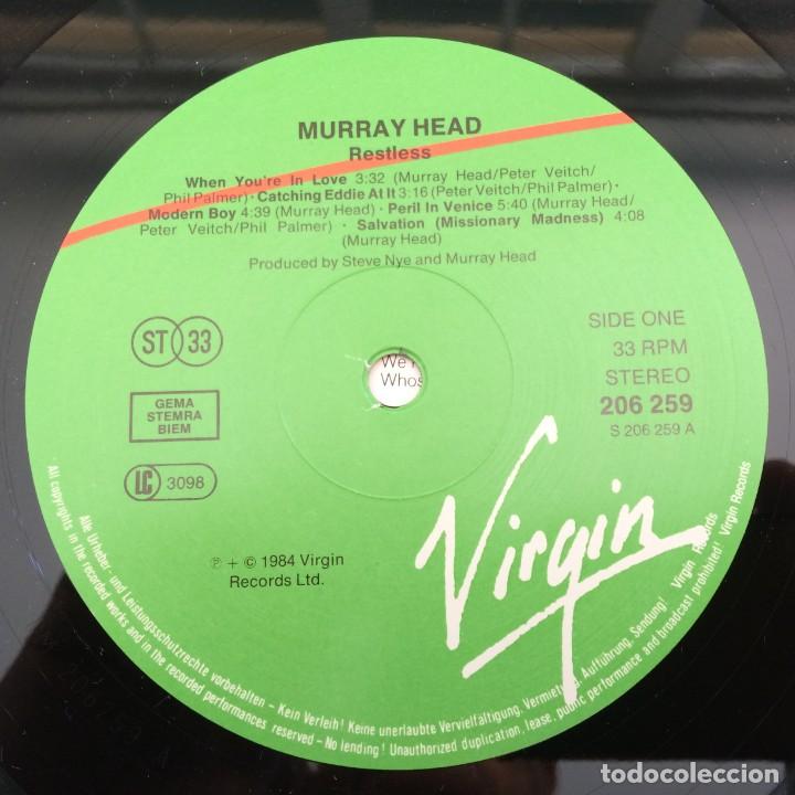 Discos de vinilo: Murray Head &lrm;&ndash; Restless Germany,1984 Virgin - Foto 4
