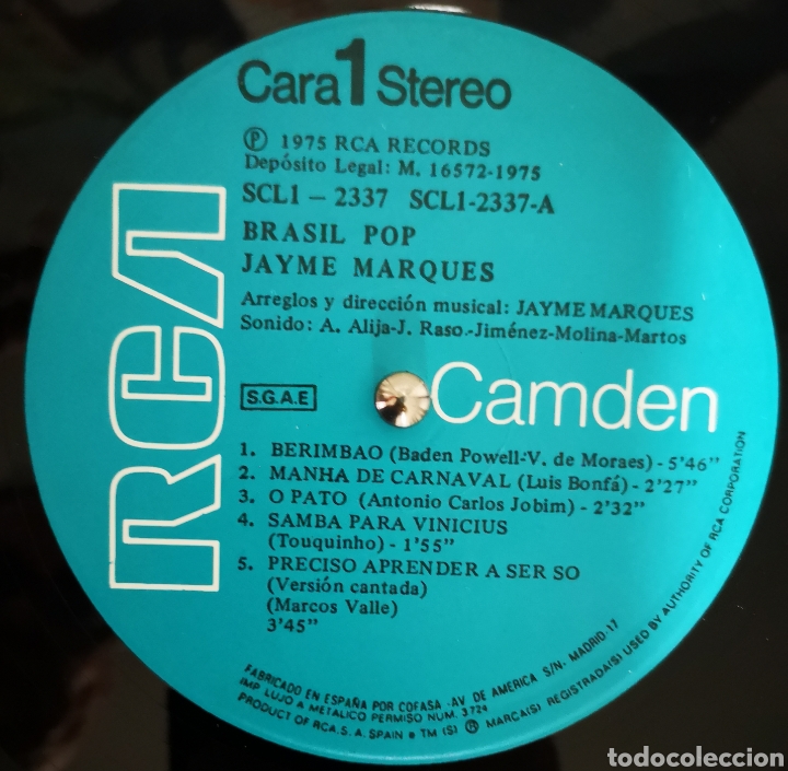 Discos de vinilo: JAYME MARQUES - BRASIL POP - ESPA&Ntilde;A 1975 - Foto 2