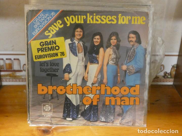 Discos de vinilo: cajsing20 Disco 7 pulgadas The brotherhood of man Save your kisses for me Eurovision 1976