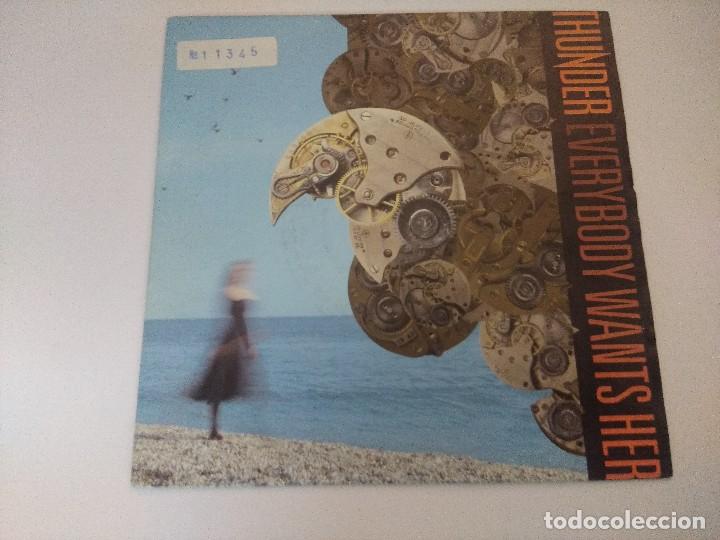 Discos de vinilo: THUNDER/EVERYBODY WANTS HER/SINGLE. - Foto 1
