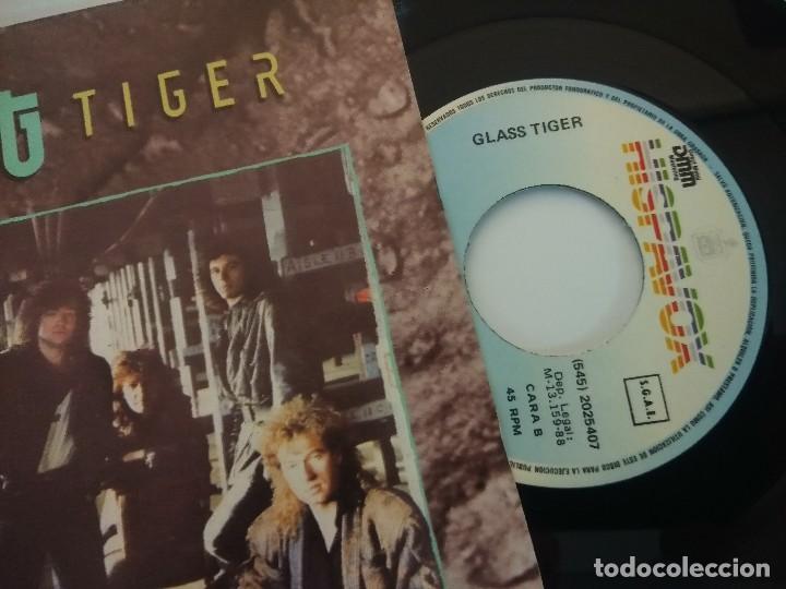Discos de vinilo: GLASS TIGER/DIAMOND SUN/SINGLE. - Foto 2