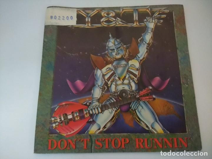 Discos de vinilo: Y & T/DONT STOP RUNNIN/SINGLE PROMOCIONAL. - Foto 1