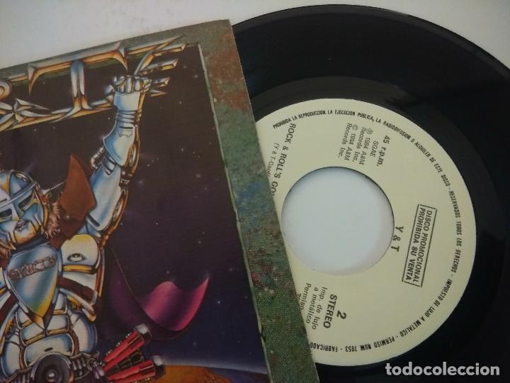 Discos de vinilo: Y & T/DONT STOP RUNNIN/SINGLE PROMOCIONAL. - Foto 2