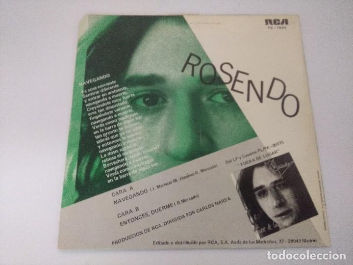 Discos de vinilo: ROSENDO/NAVEGANDO/SINGLE PROMOCIONAL. - Foto 3