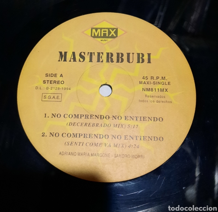 Discos de vinilo: Master bubi - no comprendo, no entiendo - Foto 2