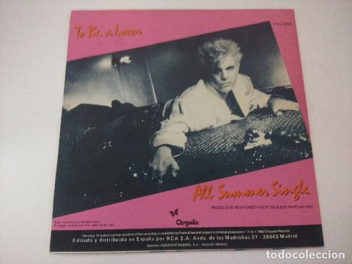 Discos de vinilo: BILLY IDOL/TO BE A LOVER/SINGLE. - Foto 3