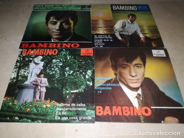 Discos de vinilo: LOTE DE 4 EPS DE BAMBINO - Foto 1